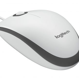 Logitech M100 White Mouse Wired
