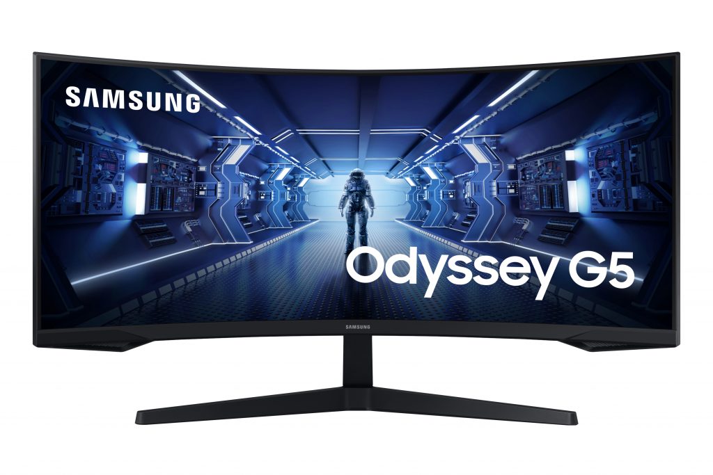 Samsung LC34G55TWWPXEN Monitor Gaming Curvo Odyssey G5 34 Pollici Ultra WQHD