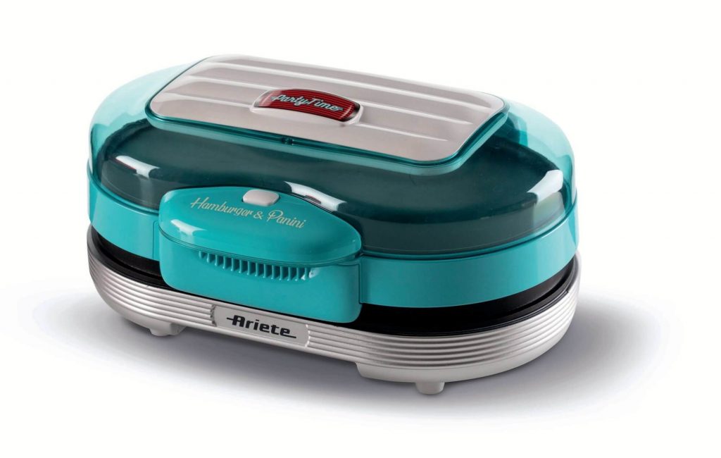 Ariete Hamburger Maker Party Time Celeste Piastra Elettrica 1200W