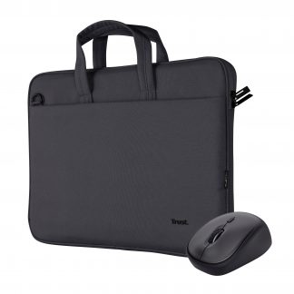 Trust Bologna Nero Borsa per Notebook Fino a 16 Pollici con Mouse