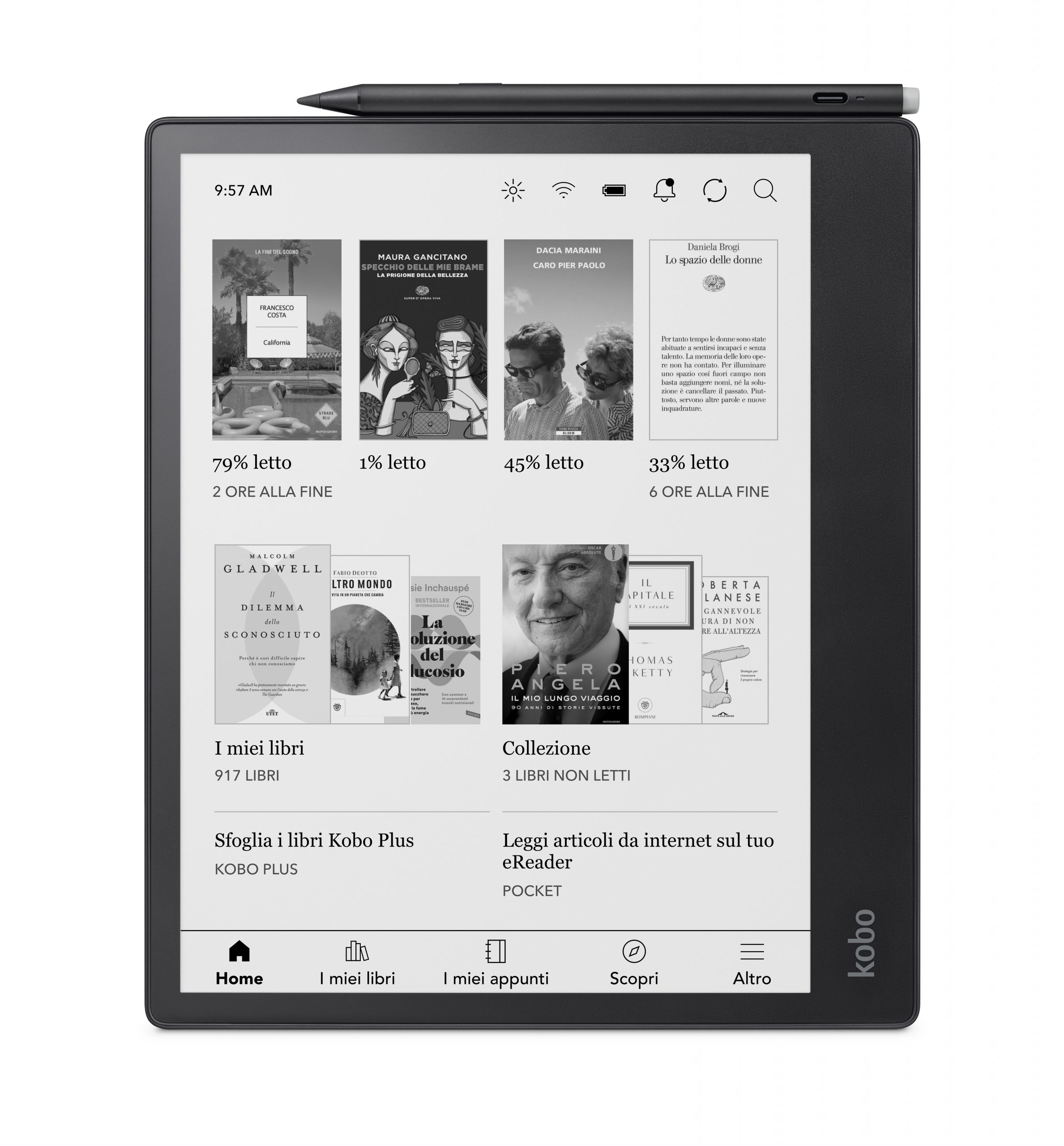 Kobo Elipsa 2E Ebook 10.3 Pollici Touch Wi-Fi con Pennino Stylus 2