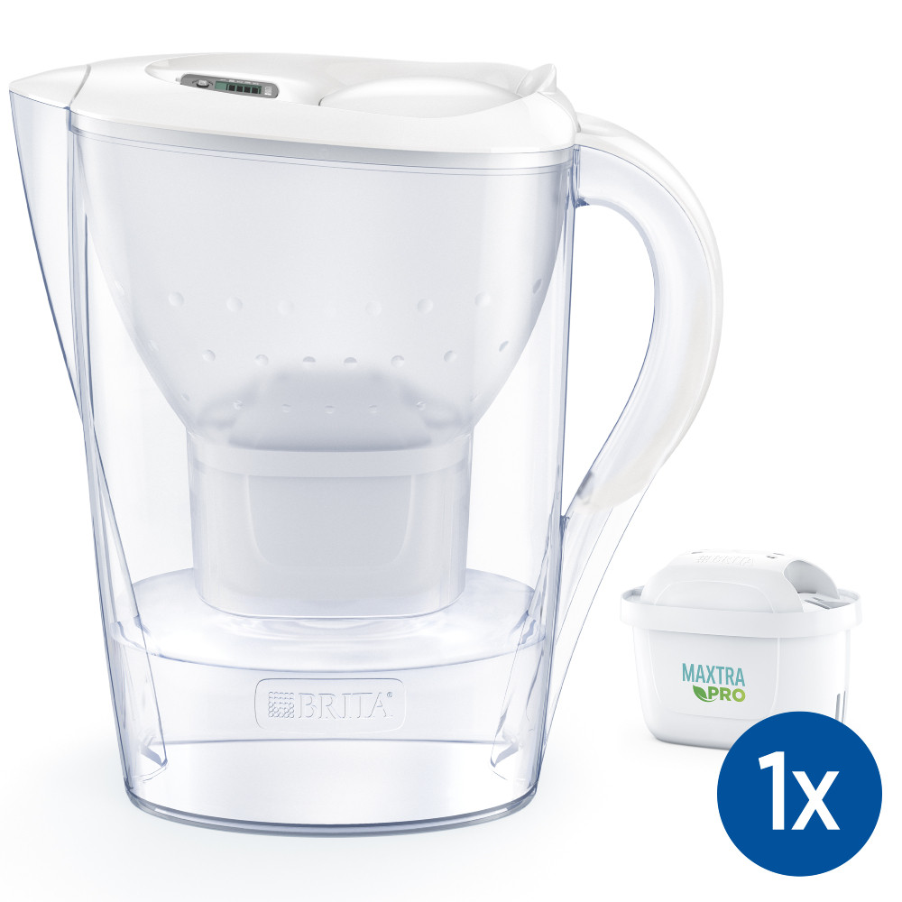 Brita Marella Bianca Caraffa Filtrante Capacita2.4 Litri con Filtro Maxtra Pro