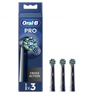 Oral-B EB50BRX Testina di Ricambio Cross Action Nera 3 Pezzi