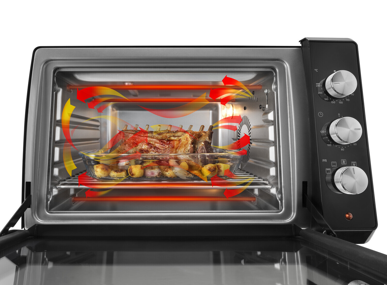 De Longhi Sfornatutto Chef EO34302 Fornetto Elettrico 2000W 34 Litri Ventilato