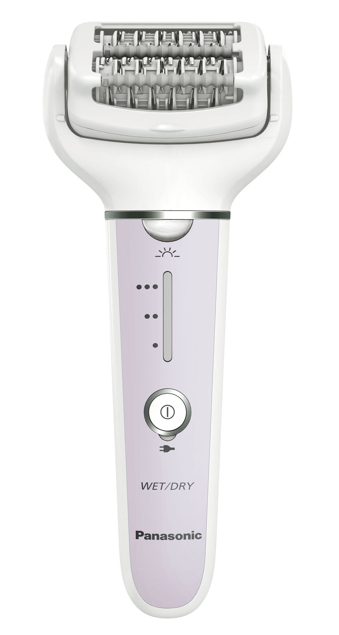 Panasonic ESEY30V503 Lilla Epilatore Wet & Dry Doppi Dischi con 60 Pinzette