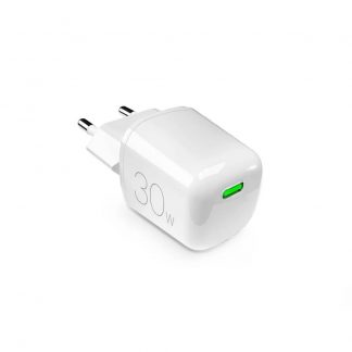Puro PUFCMTCUSBC30WGWHI Caricabatterie da Parete MiniPro 30W USB-C
