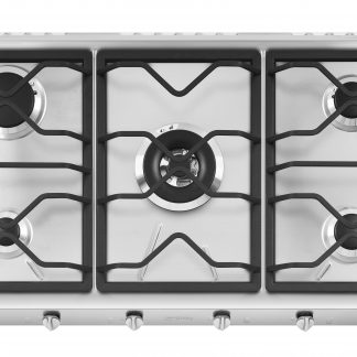 Smeg SRV596O Piano Cottura a Gas 90CM 5 Fuochi Griglie Smaltate