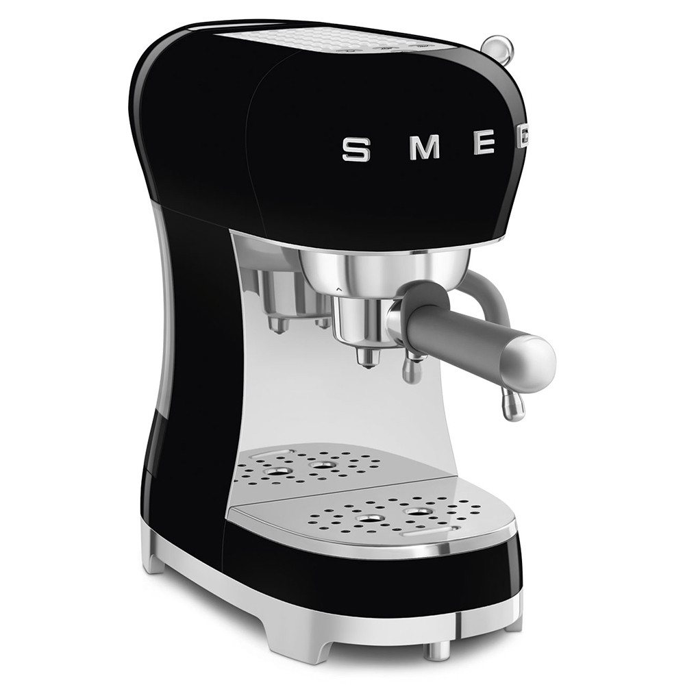 Smeg ECF02BLEU Black Macchina Caffe Espresso in Polvere Manuale 1350W Anni 50