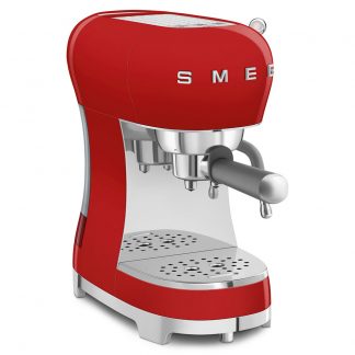 Smeg ECF02RDEU Rosso Macchina Caffe Espresso in Polvere Manuale 1350W Anni 50