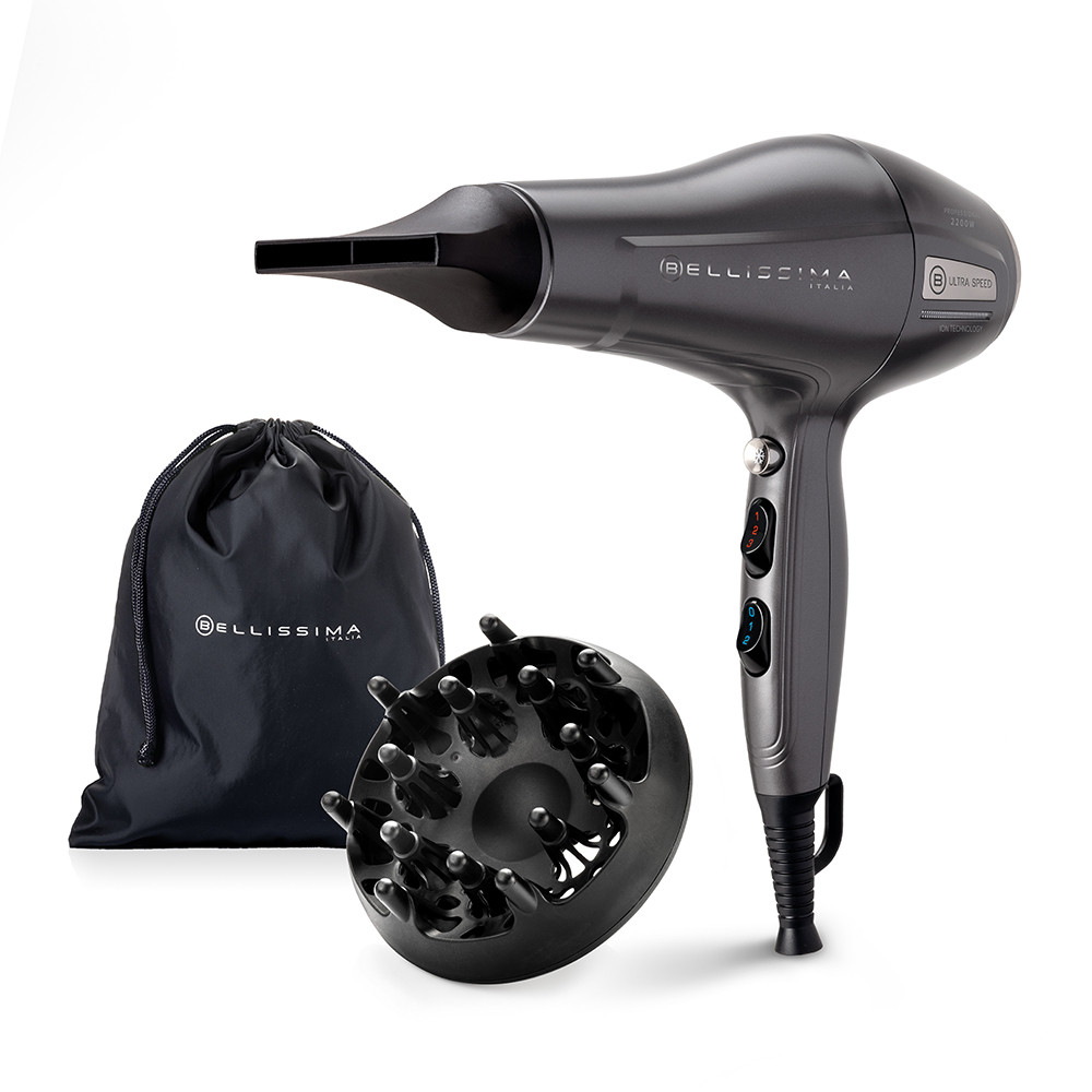 Imetec Bellissima Ultra Speed Asciugacapelli 2200W con Diffusore