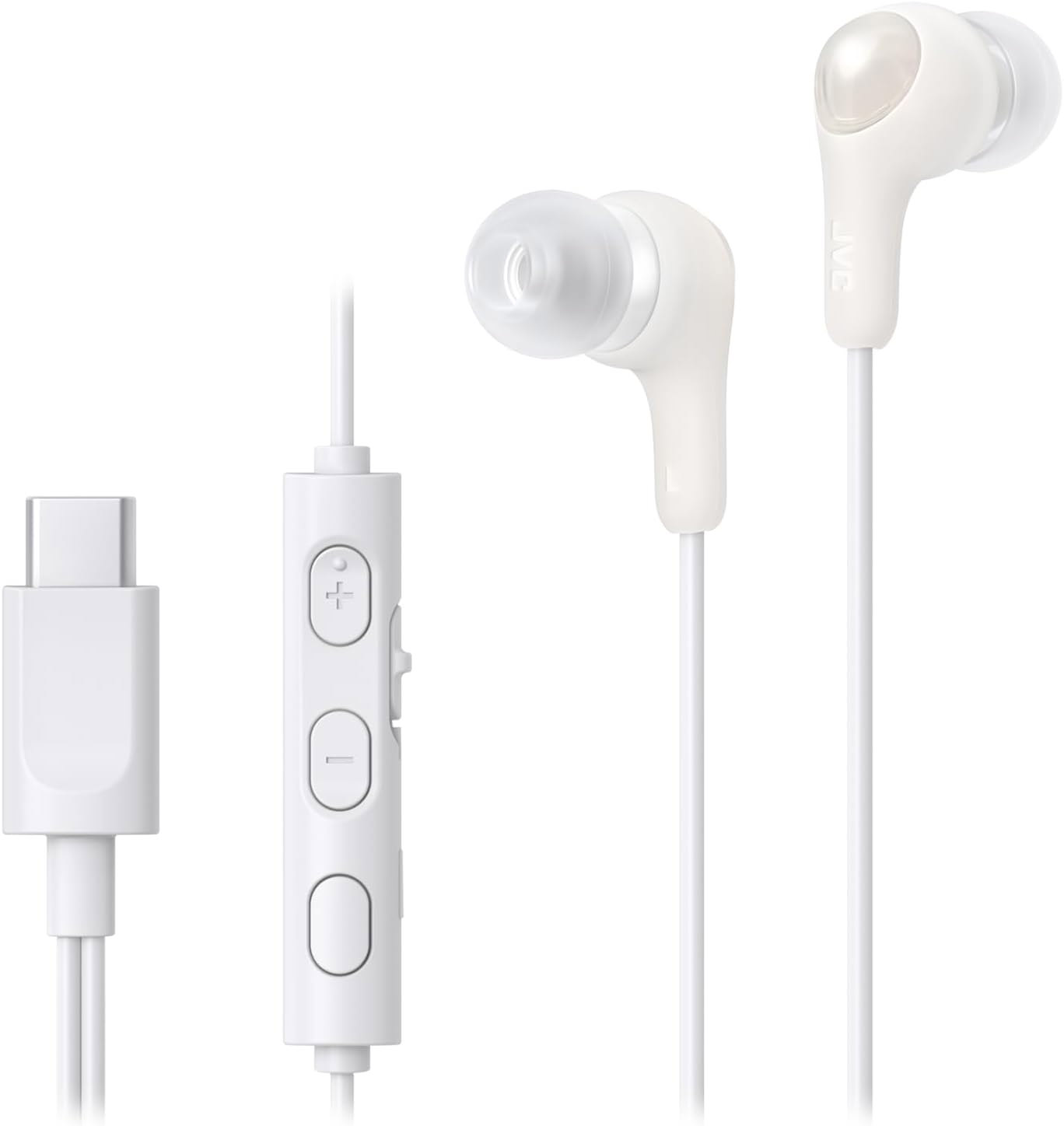 JVC HAFR9UCWU Gumy Connect Bianco Cuffie Auricolari a Filo USB-C con Telecomando
