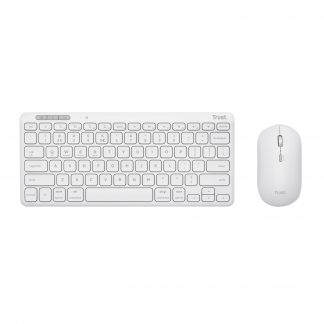 Trust Lyra White Kit Tastiera e Mouse Wireless