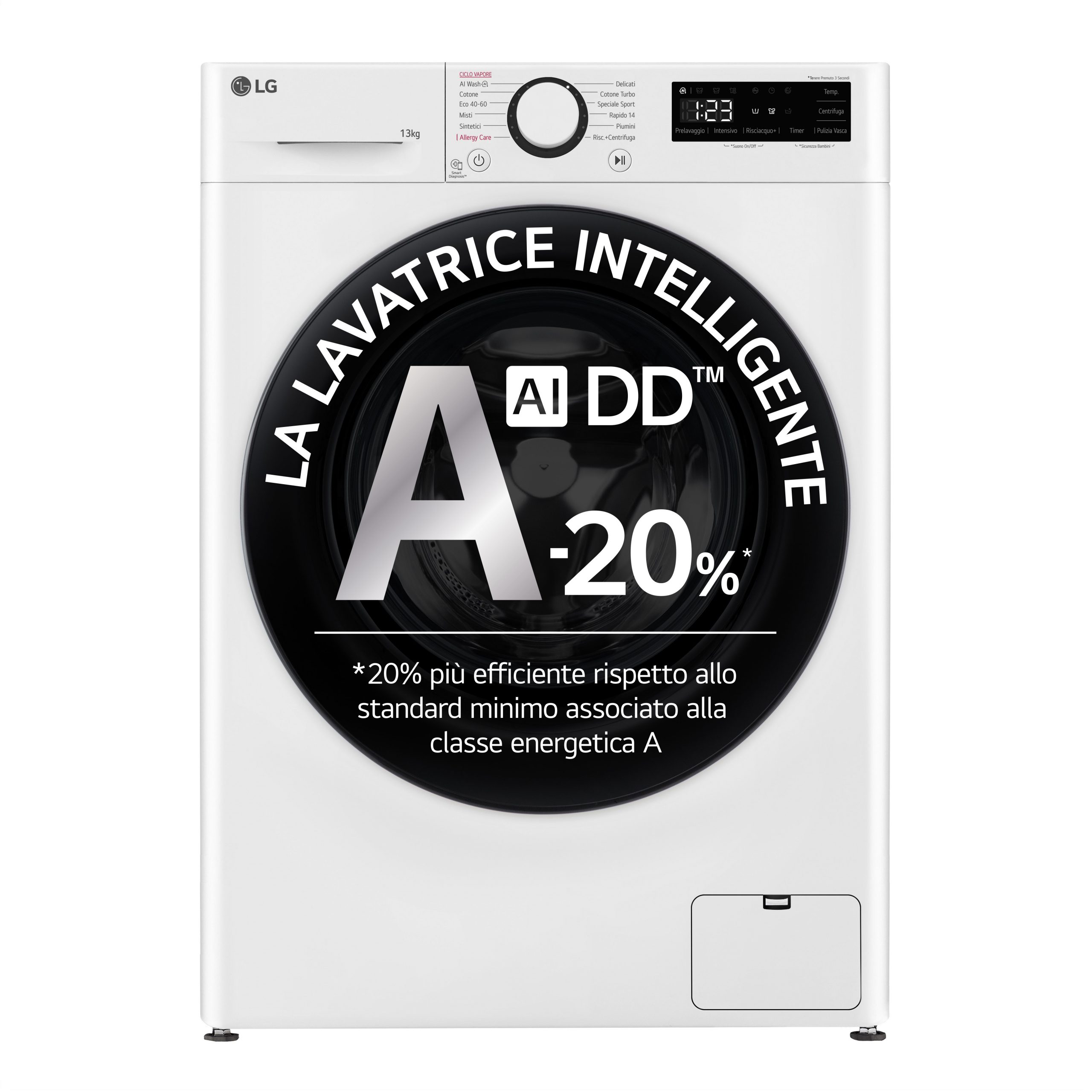 LG F4R3013NSWB Lavatrice Carica Frontale 13KG 1400 Giri
