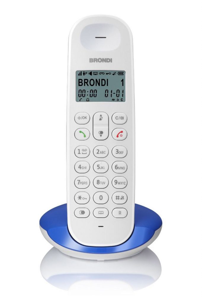 Brondi Lotus Bianco-Blu Cordless ECO DECT