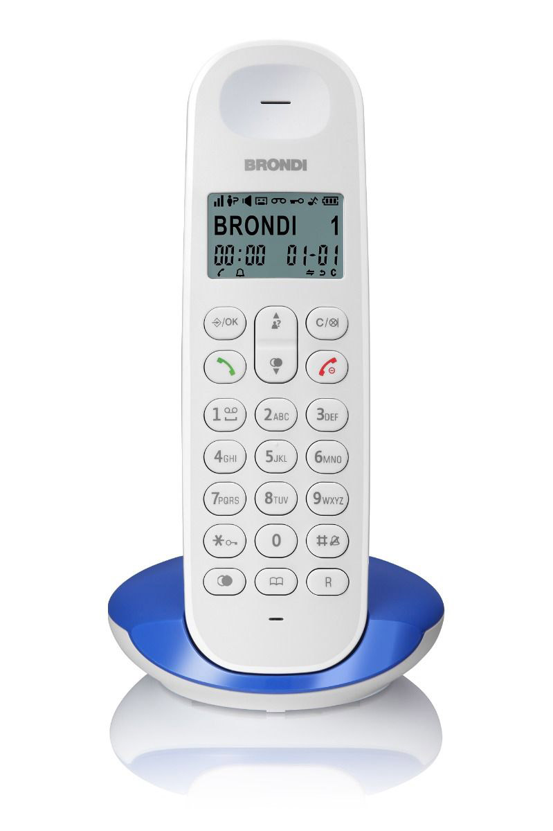 Brondi Lotus Bianco-Blu Cordless ECO DECT