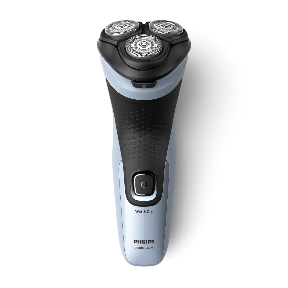Philips Series X3003 Rasoio Elettrico Nero Blu 40 Minuti di Rasatura