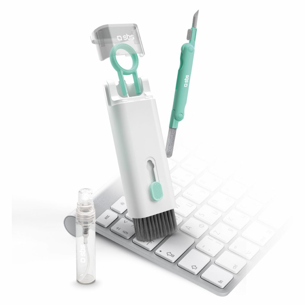 SBS TEEARCLEANSETMULTI Set per Pulizia Multifunzione Auric Phone Care