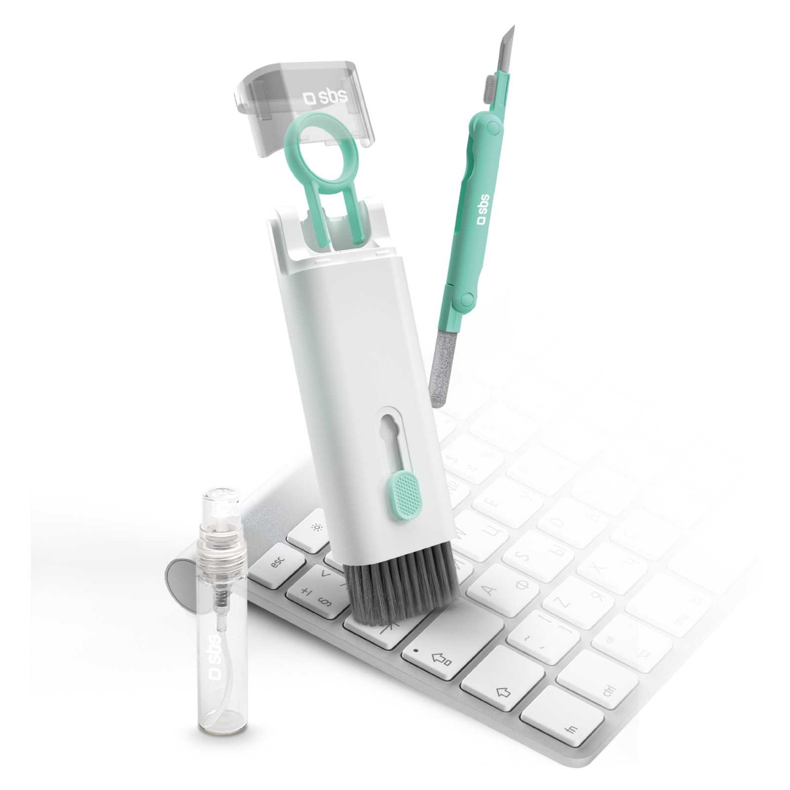 SBS TEEARCLEANSETMULTI Set per Pulizia Multifunzione Auric Phone Care