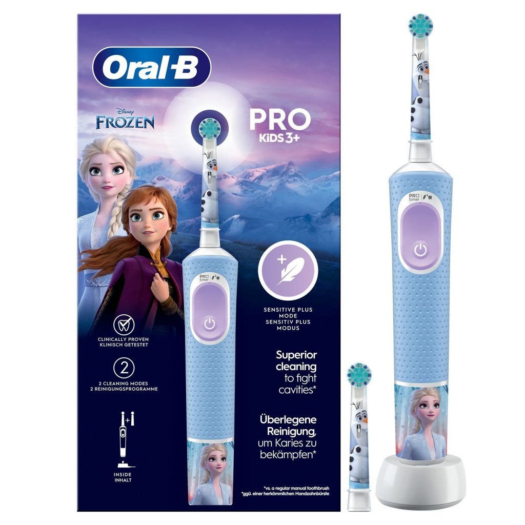 Oral-B Vitality Pro Frozen Spazzolino Elettrico Kids con 2 Testine