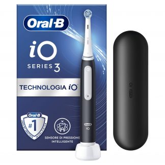 Oral-B iO Serie 3 Nero Spazzolino Elettrico con Sensore Pressione Intelligente