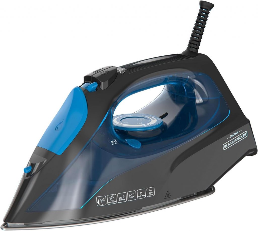 Black Decker BXIR2605E Ferro da Stiro a Vapore 2600W