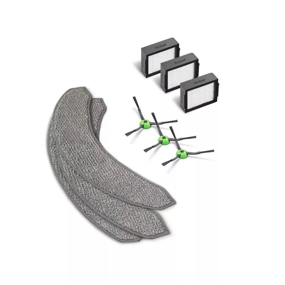 iRobot Total Kit per Combo J 3 Filtri 3 Spazzole Laterali e 3 Panni
