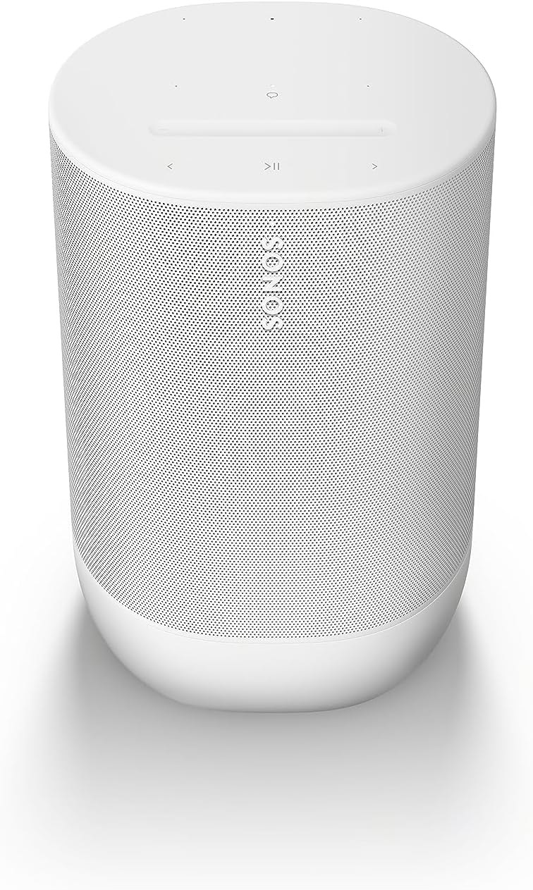 Sonos Move 2 White Smart Speaker Wi-Fi con Controllo Vocale