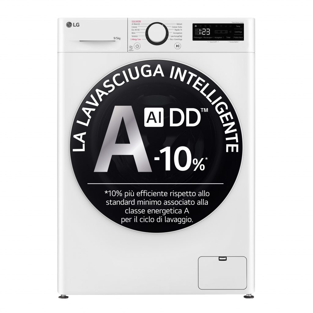 LG D2R5S09TSWW Lavasciuga 9Kg 1200Giri