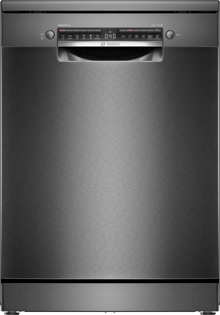 Bosch SMS4EMC06E Black Inox Lavastoviglie Libera Installazione 14 Coperti Wi-Fi