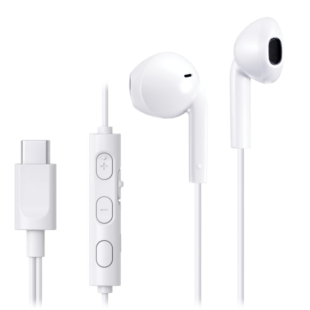 JVC HAFR17UCWU Bianco Cuffie Auricolari a Filo USB-C con Telecomando