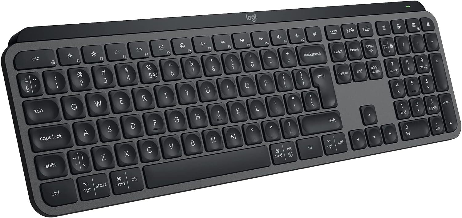 Logitech MX Keys S Graphite Tastiera Qwerty Retroilluminata