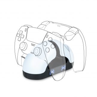 Bigben PS5DUALCHARGERV3 Base Di Ricarica Bianco Doppia per Controller PS5