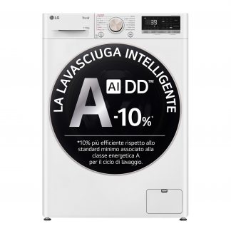 LG D4R7011TSWG Lavasciuga Carico Frontale 1400Giri