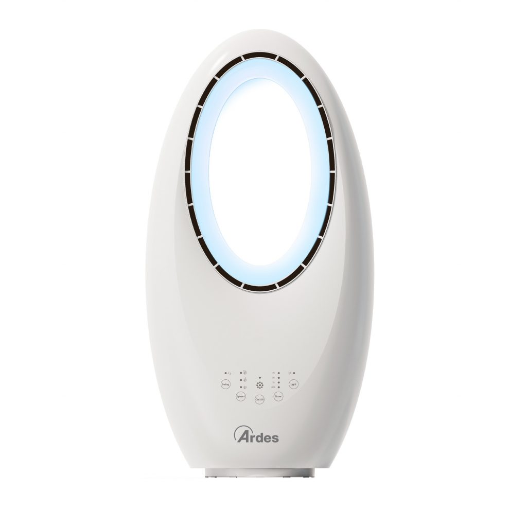 Ardes Muna Bladeless W Ventilatore da Tavolo Senza Pale 50W
