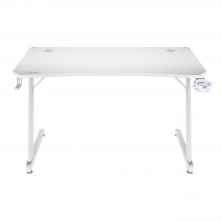 Trust GXT709W Luminus White Scrivania da Gaming con Illuminazione RGB