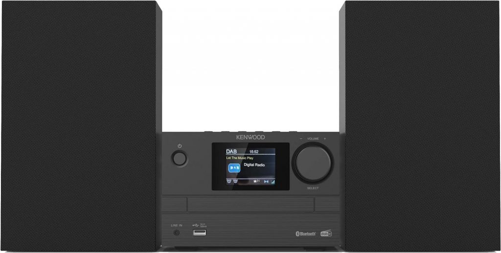 Kenwood M525DAB Micro Hi-Fi 14W con CD USB DAB Plus e Bluetooth