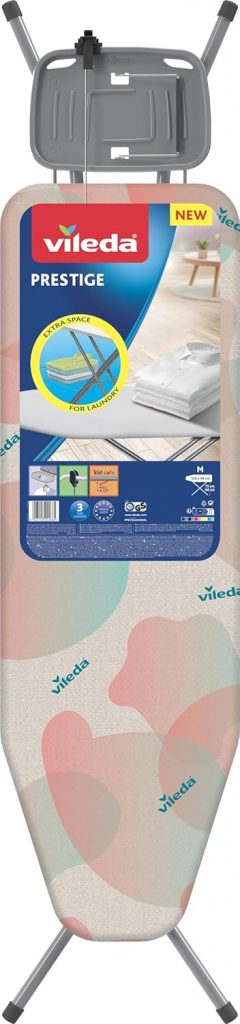 Vileda Prestige Asse da Stiro con Piano in Rete 122x38CM Taglia M