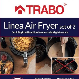 Trabo ECM60 Set 2 Fogli Riutilizzabili per Friggitrice ad Aria