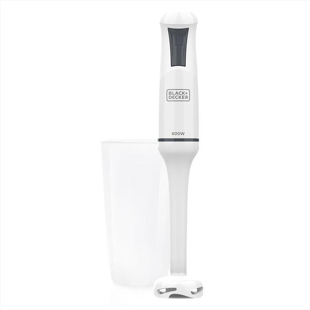Black Decker BXHB600E Frullatore a Immersione 600W con Bicchiere 0.5LT