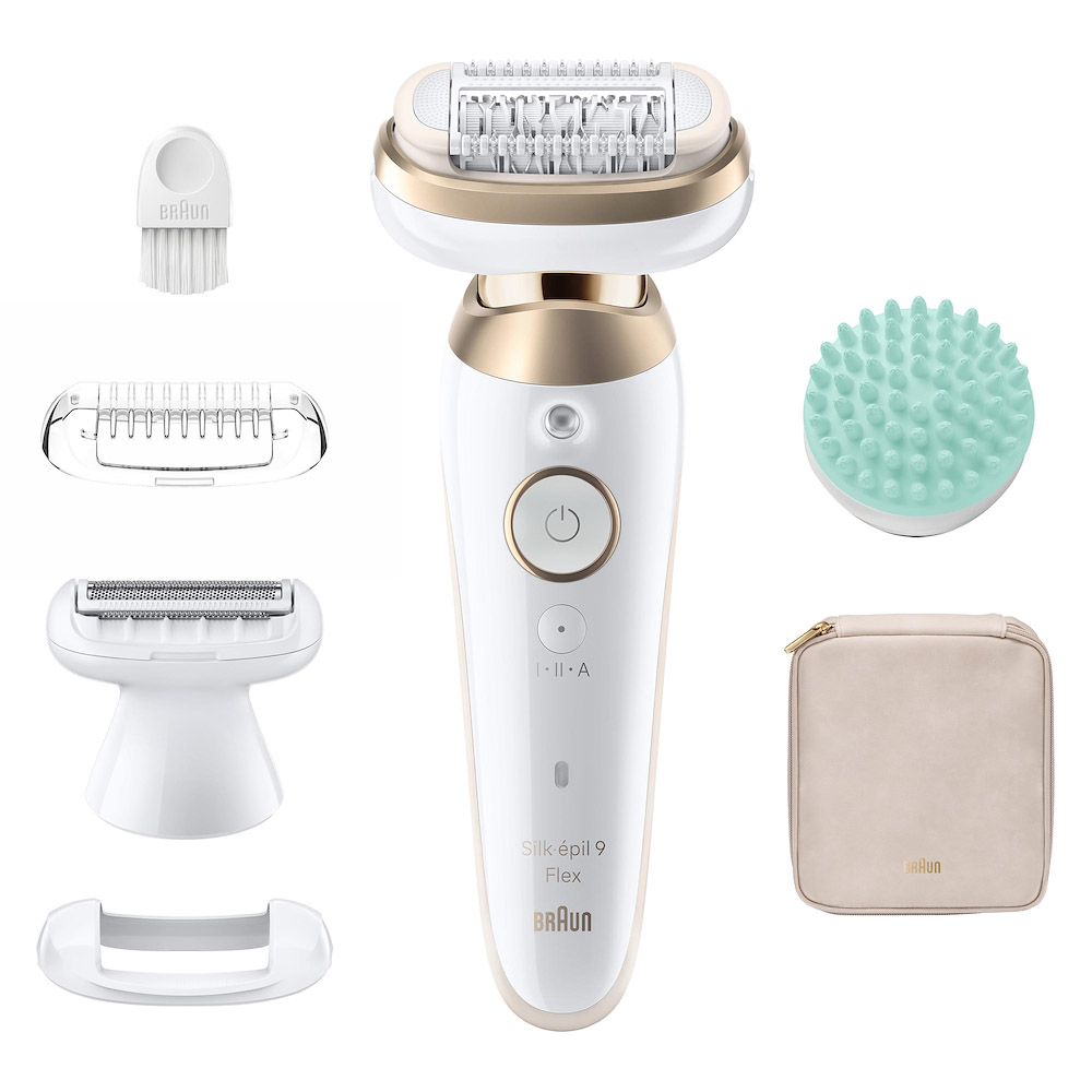 Braun Silk-Epil 9 Flex Epilatore Rotante 2 Velocita con Accessori e Custodia