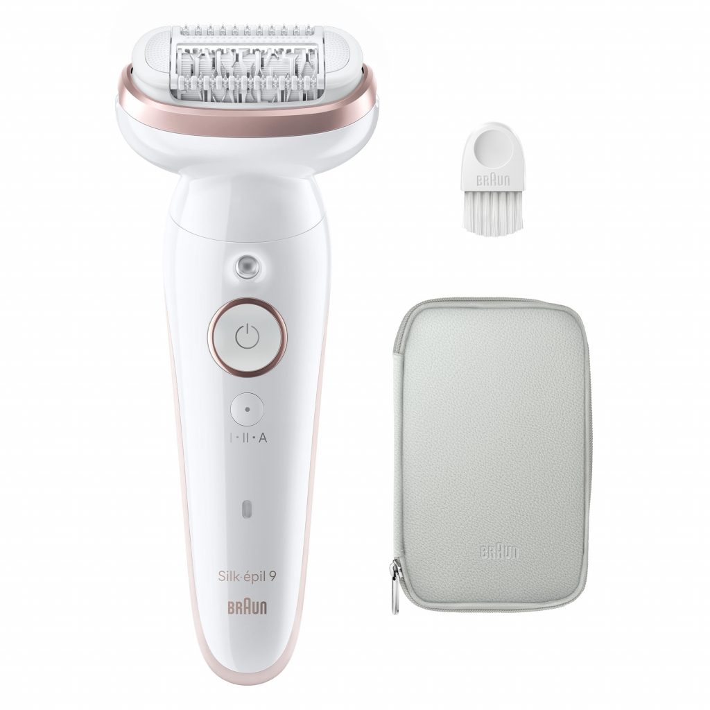 Braun Silk epil 9 SES9000 Bianco  Epilatore Ricaricabile 2 Velocita con Custodia