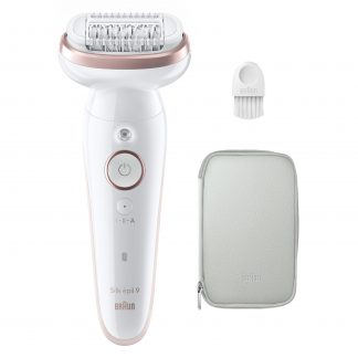 Braun Silk epil 9 SES9000 Bianco  Epilatore Ricaricabile 2 Velocita con Custodia