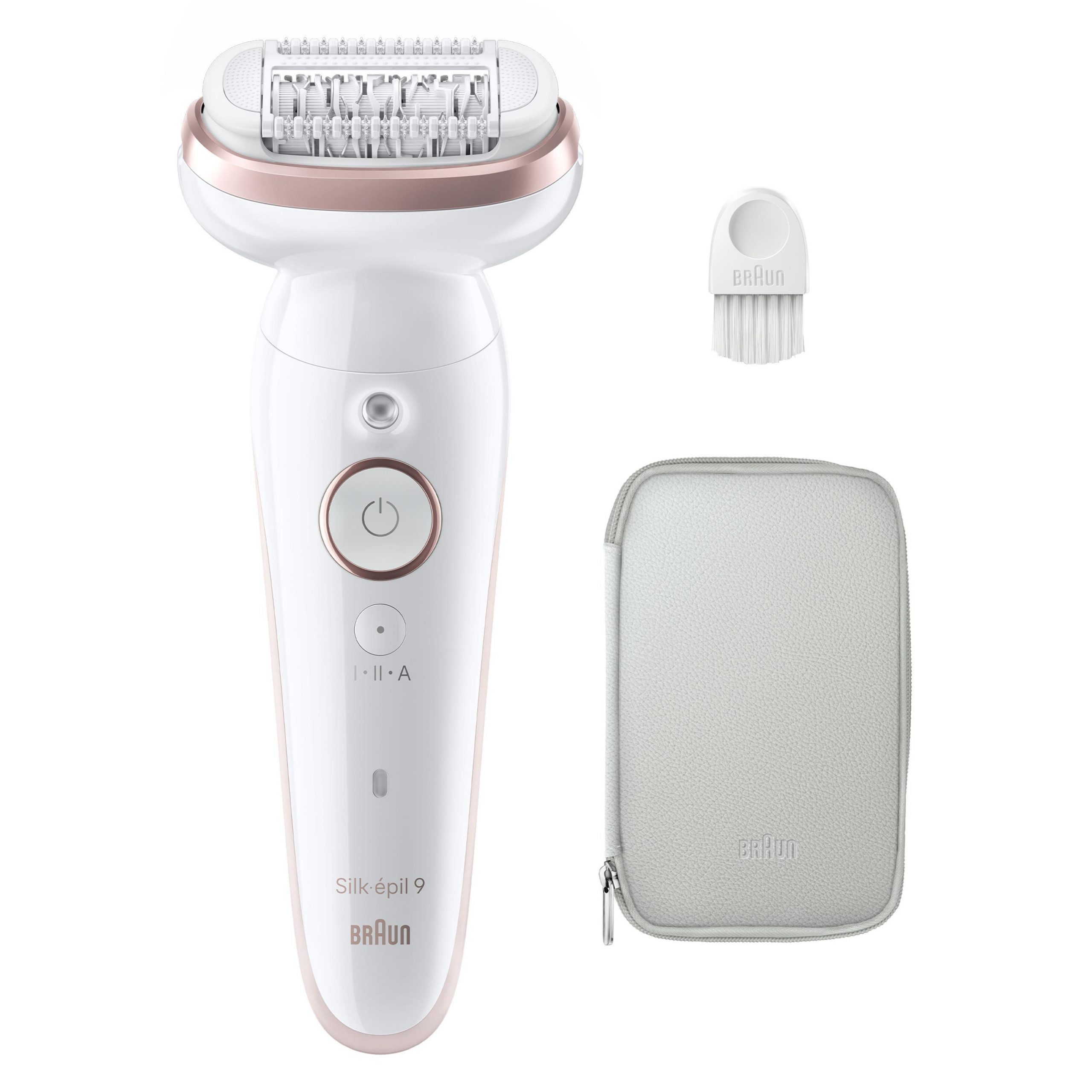 Braun Silk epil 9 SES9000 Bianco Epilatore Ricaricabile 2 Velocita con Custodia