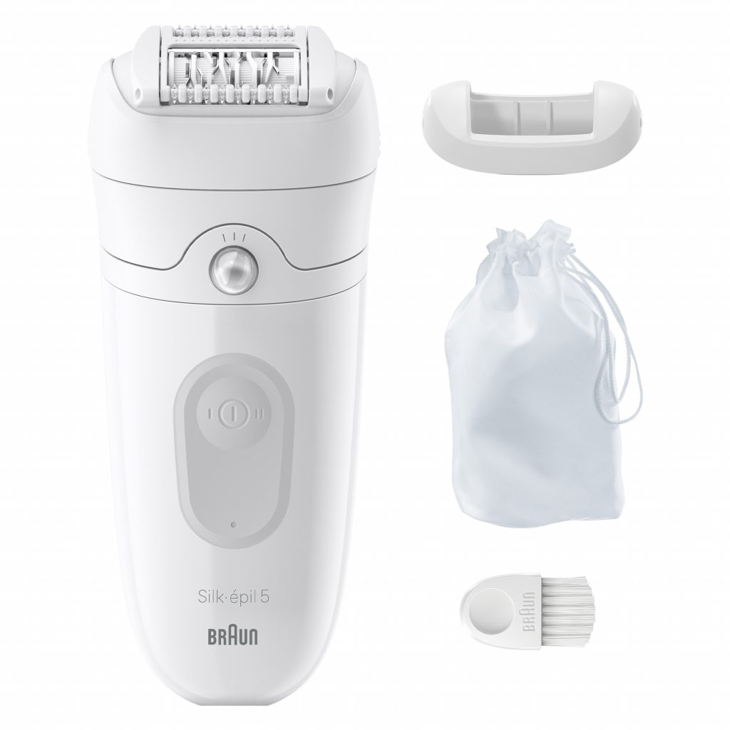 Braun Silk-epil 5-011 Epilatore Ricaricabile Wet and Dry 28 Pinze con Custodia