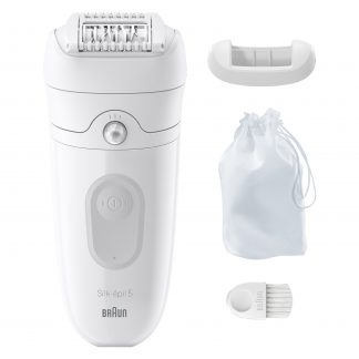 Braun Silk-epil 5-011 Epilatore Ricaricabile Wet and Dry 28 Pinze con Custodia