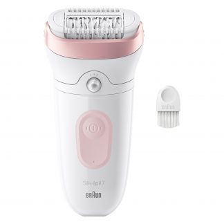 Braun SE7000 Epilatore Wet Dry 40 Pinze Bianco-Rosa