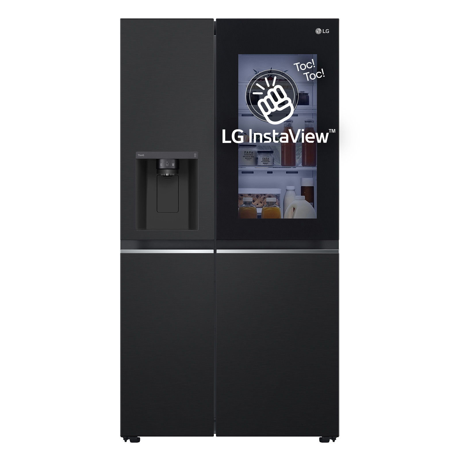 LG GSGV81EPLL Nero Frigorifero Side By Side 635LT Nofrost WiFi Display Instaview