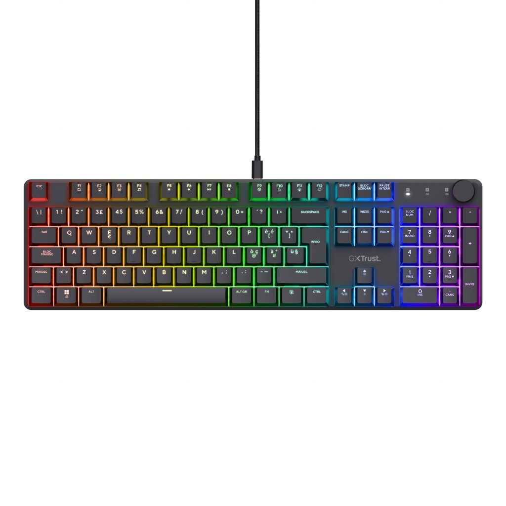 Trust GXT 866 Torix Tastiera Meccanica da Gaming con Illuminazione RGB