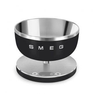 Smeg KSC01BLMWW Nero Opaco Bilancia da Cucina Digitale con Ciotola Portata 5KG