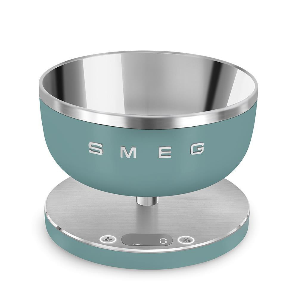 Smeg KSC01EGMWW Verde Smeraldo Bilancia Cucina Digitale con Ciotola Portata 5KG